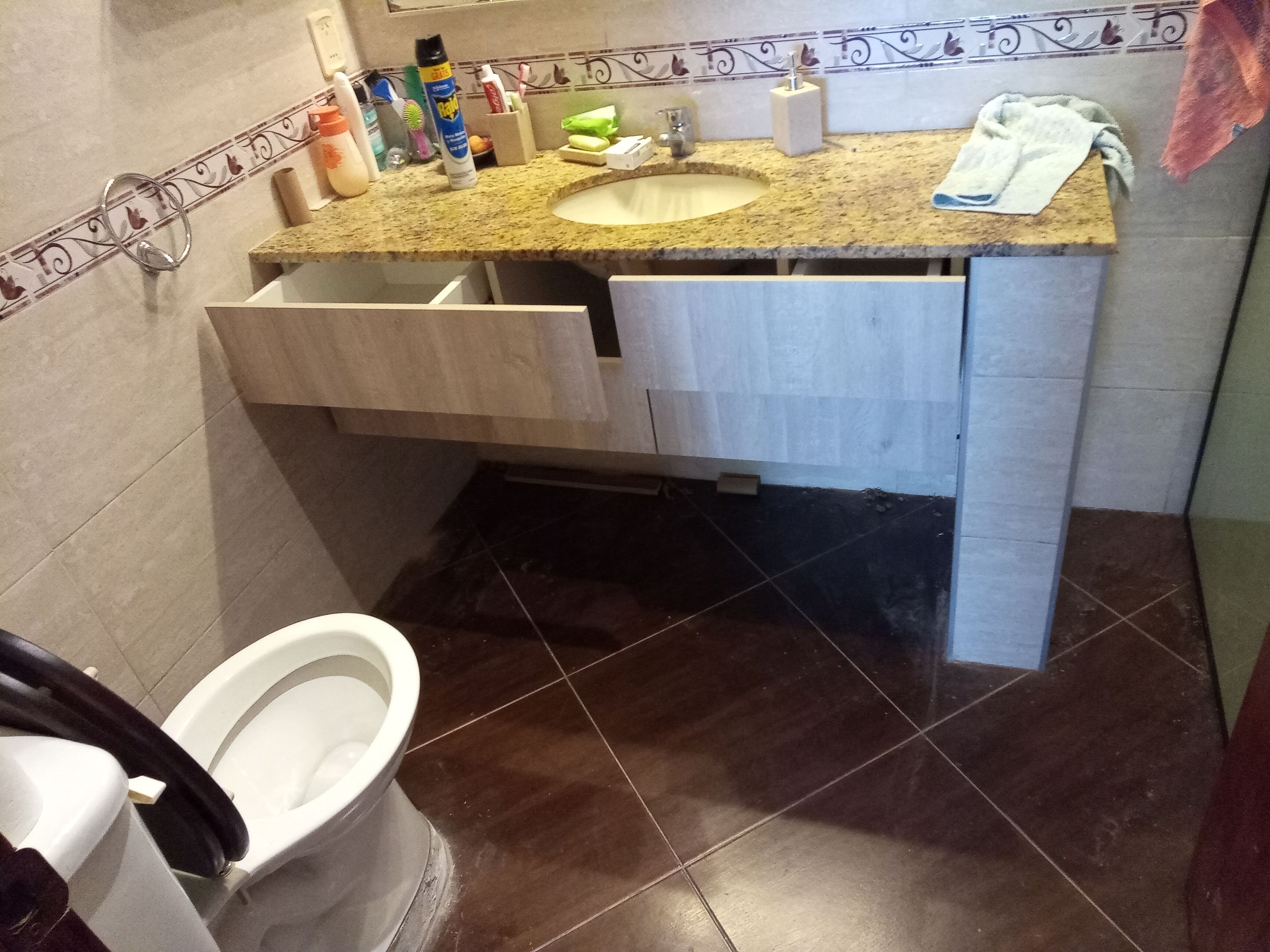 Vanitory suspendido con cajon